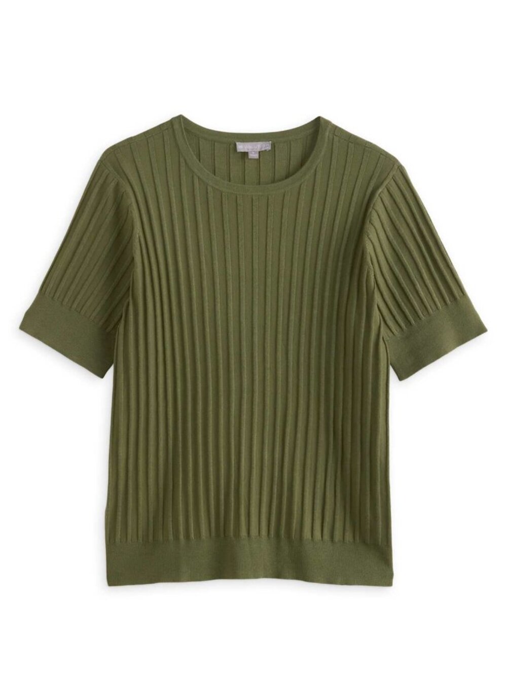 Ribbed Short Sleeve Sweater Tee Green Plus 3X (Stitch Fix)